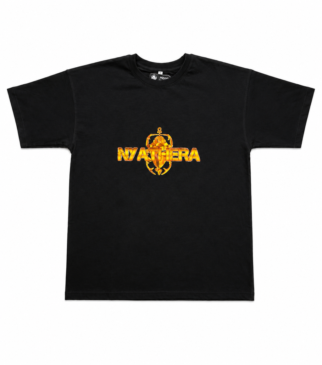 Golden Logo Black T-shirt