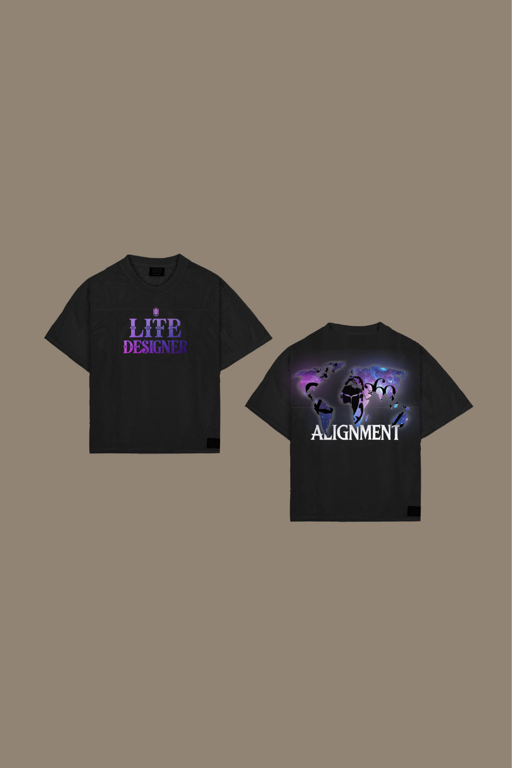 Black Mesh T-shirt ( Nyathera - Alignment Collection)