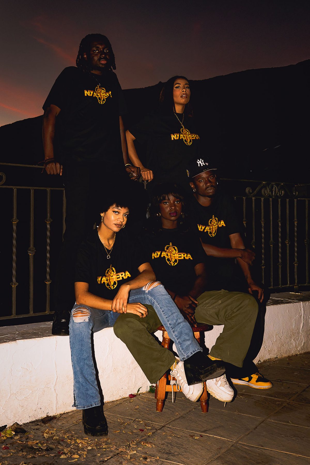 NYATHERA Black T-shirt