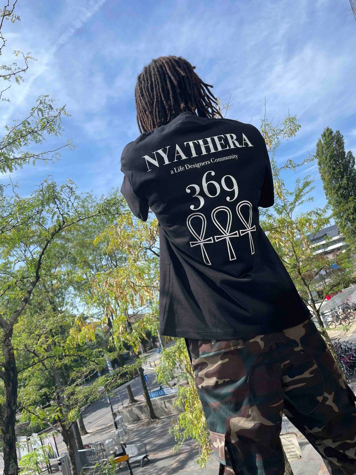 NYATHERA 369 Black T-shirt