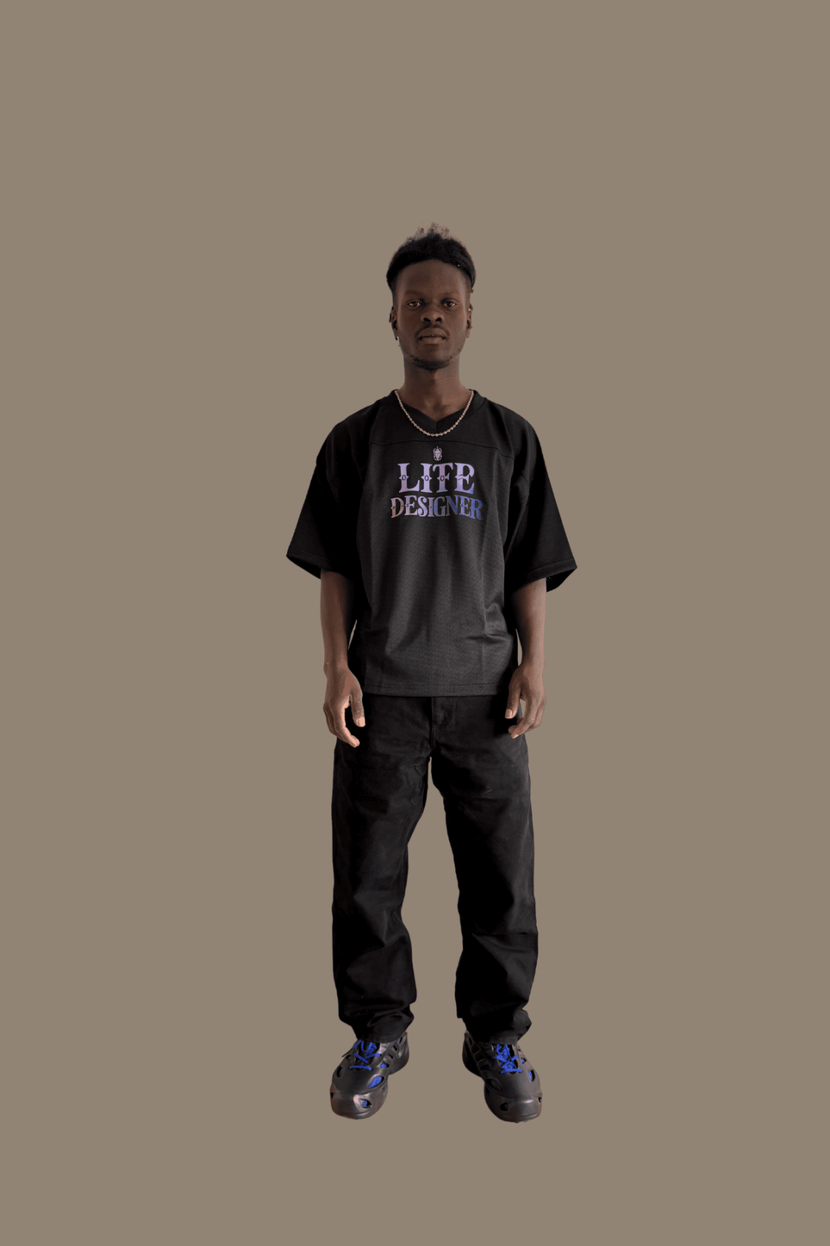 Black Mesh T-shirt ( Nyathera - Alignment Collection)