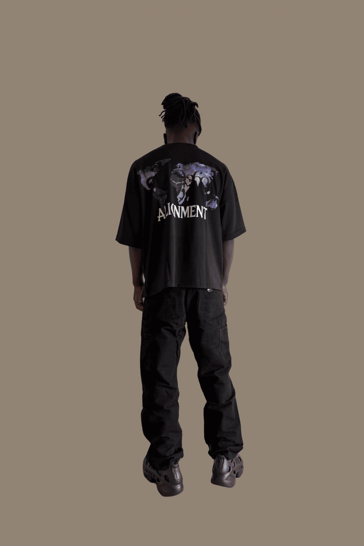 Black Mesh T-shirt ( Nyathera - Alignment Collection)