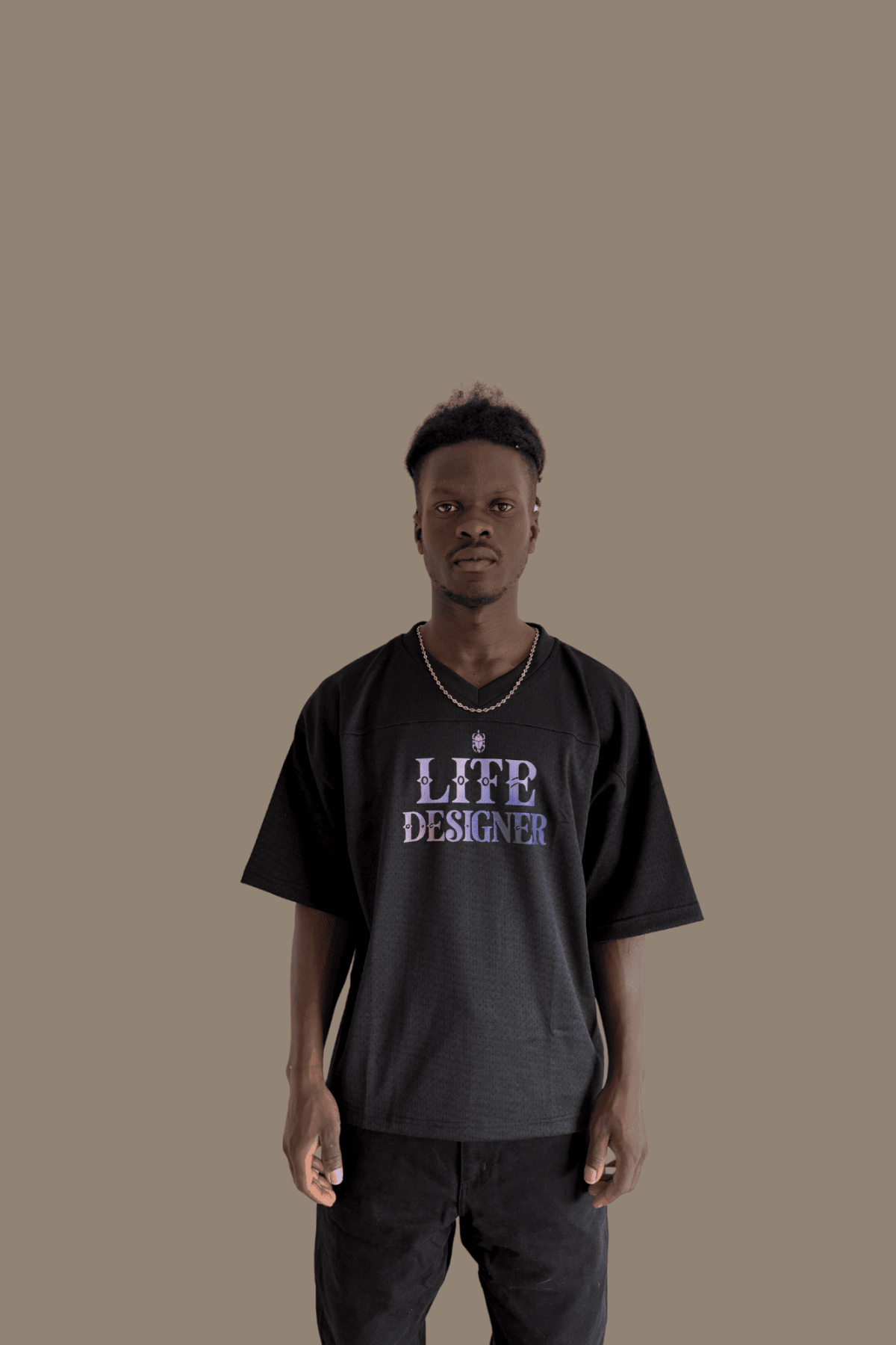 Black Mesh T-shirt ( Nyathera - Alignment Collection)