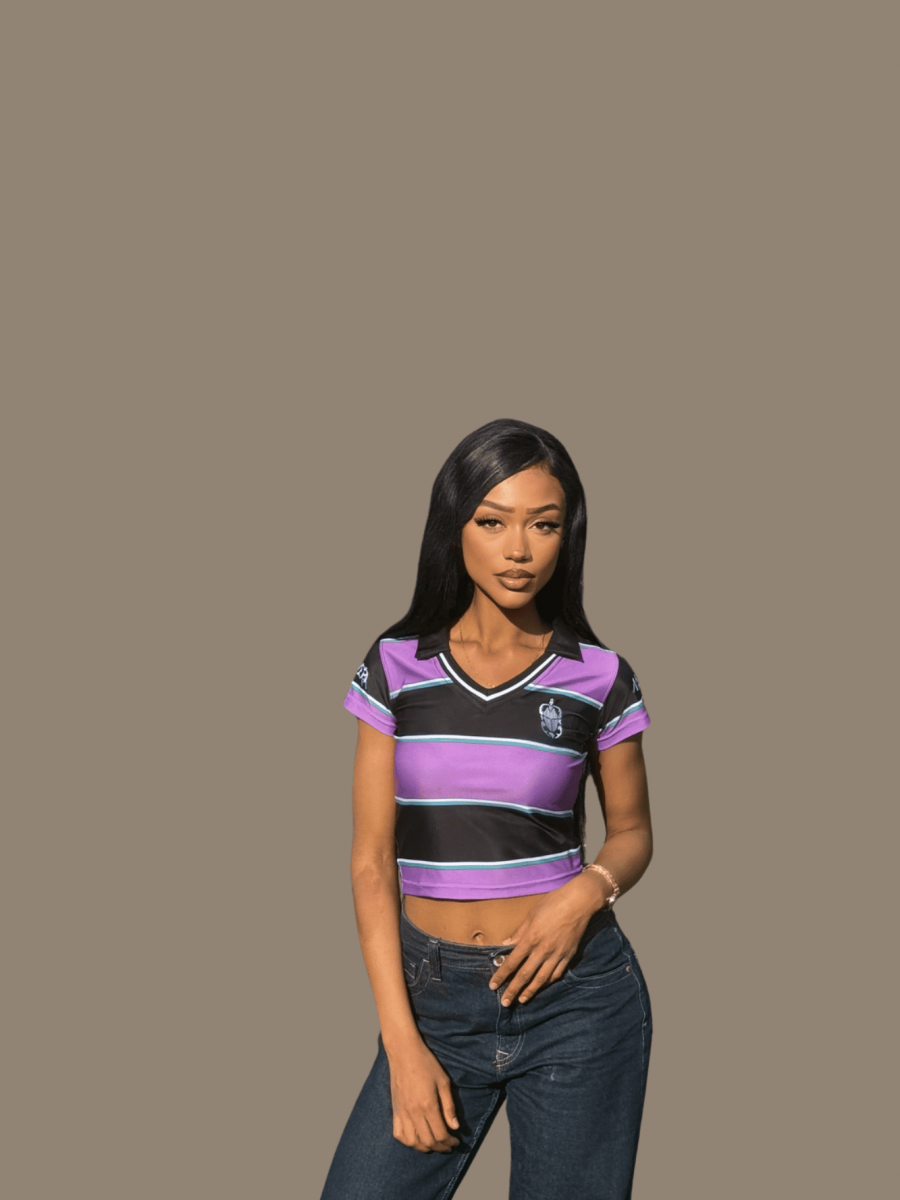 Alignment Polo Crop Top Front🪲